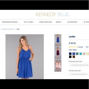 Kennedy Blue Bridesmaid Dress